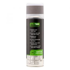 Autotek Peinture en aérosol Professional pour pare-chocs et garnitures de pare-chocs, Peinture en aérosol Flexible Gris Clair, 300ml