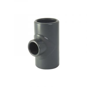 Ezfitt T&eacute; r&eacute;duit 90&deg; F / F / F en PVC &agrave; coller - &Oslash; A: 32mm | &Oslash; B: 20mm