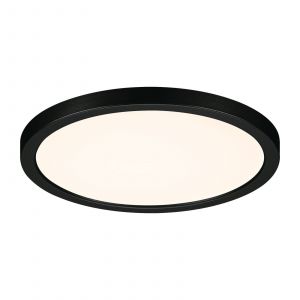 Paulmann 79961 LED Panneau encastré Areo IP44 175 mm Rond INCL. 1x13 Watts Blanc Chaud Noir synthétique système d'éclairage 3000 Kelvin, Matière Plastique, 13 W