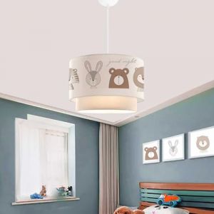 Suspension Lurgan pour enfant motif d'animaux blanc lux.pro