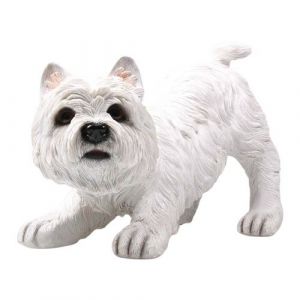 Farmwood Animals - Chien west highland en résine 17 x 11 x 21 cm