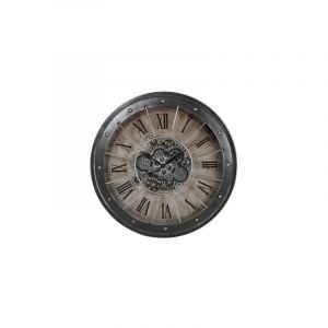 Image de Horloge Murale DKD Home Decor Engrenage Cuivre Fer 80 8 80 cm Noir