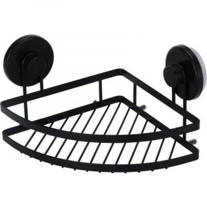 Orion Tagère d'angle pour douche avec ventouses, en métal, 20 x 20 x 12,5 cm.
