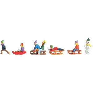 Noch 15819 - 6 figurines enfants dans la neige - Echelle 1:87 (H0)