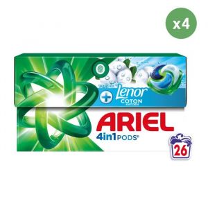 Ariel 4x26 Pods Fraicheur de Coton - Lessive en capsules