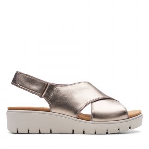 Image de Clarks Sandales UN KARELY SUN Doré - Taille 36,37,38,39,41,42,37 1/2,41 1/2