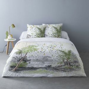 Dourev Housse de couette 240x220 Jersey + 2 taies coton 42 fils