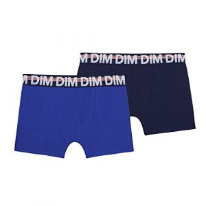 Image de DIM Jungen Boxer ECO Retroshorts Lot de 2, Bleu Outremer/ Bleu Navy, Taille 6ans