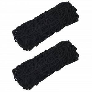 VidaXL Filets à foin 2 pcs rectangulaire noir 90x60 cm pp Black