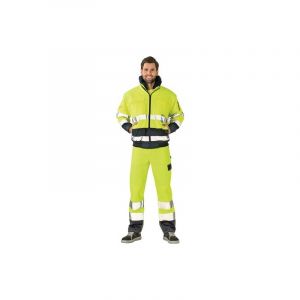 Planam Veste confort de signalisation xl entre 1 et 3 polyester veste 1 pièce(s) veste confort signalisation txl jaune/marine 100% pes bleu, jaune -