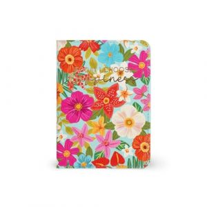 Legami Porte-Passeport avec Fleurs, Porte-Passeport, Portefeuille pour Voyager, étui pour Passeport, 1 Poche pour Passeport, 4 Poches pour Cartes, Protection RFID, 10,5 x 14 x 1 cm, thème Fleurs,