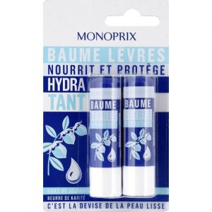 Monoprix Baume l&egrave;vres hydratant &agrave; l'huile de jojoba et beurre de karit.