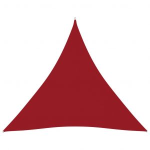 VidaXL Voile de parasol Tissu Oxford triangulaire 4x4x4 m Rouge