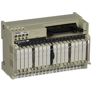 Schneider Electric Telfast ABE7 - embase - relais embrochable - 16 voies - relais 5mm (ABE7R16T111)