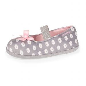 Isotoner Chaussons Ballerines fille élastique Multicolore - Couleur Multicolore - Taille 29