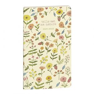 Image de Exacompta Agenda de poche SAD 16 Green Julie Adore 9 x 16 cm Semainier Septembre 2021 à Décembre 2022 - 16 mois - Couleurs assorties - Lot de 5