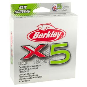 Berkley X5 Braid 300 M 0.200 mm Flame Green