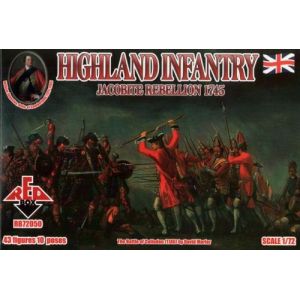 Red Box Highland Infantry 1745,jacobite Rebell. - 1:72e