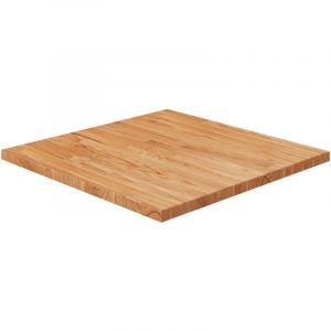 VidaXL Dessus de table carré Marron clair60x60x2,5cm Bois chêne traité