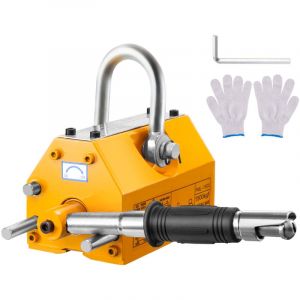 Mophorn Aimant de levage magnetique Capacite de traction de 3 300 lb/1 500 kg Aimant de levage en neodyme et acier avec aimants de levage permanents