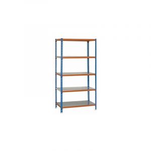 Simon Rack KIT SIMONCLICK 5-300 BLEU-ORANGE-GALVA, 1800x900x300mm, Simonrack