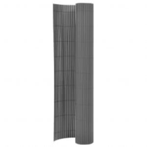 VidaXL Clôture de jardin double face 110x400 cm Gris