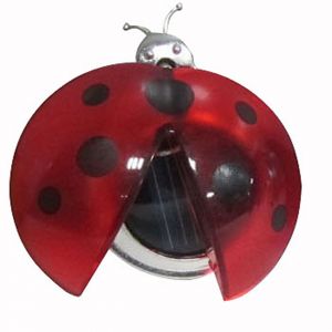 Galix Coccinelle solaire clipsable - 3.5x6x5.8 cm