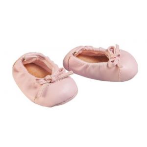 Image de Chaussures Ballerines de danse roses pour poupon 38 45 cm (Ref H508)