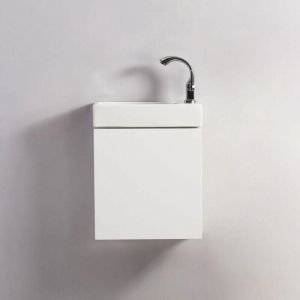 Rue du Bain Pack Minimalist blanc droite + Meuble Lave main Blanc City Contenu du pack - 1614-defaultCombination