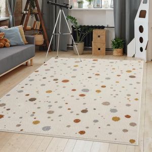 The Carpet - Beat Kids tapis enfant moderne entretien crème, 160 x 220 cm