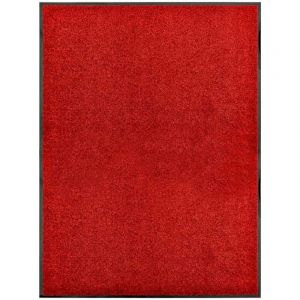 D&eacute;coshop26 Paillasson lavable Rouge 90x120 cm DEC023186