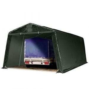 TOOLPORT Abri/Tente Garage Premium 3,3x6,2 m pour Voiture et Bateau - Toile PE 600 N imperm&eacute;able Vert