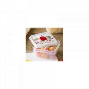 AC-Déco Boite de conservation alimentaire "Freska" Fantasy - 0,5 L - Motifs aléatoires - 12,2 x 12,2 cm