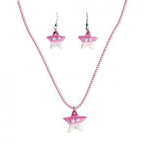 Ruedelafete Lot de 1 Collier + 2 Boucles d'oreilles Etoile de mer