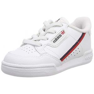 Adidas Continental 80 I, Chaussures de Fitness Mixte Enfant, Blanc (FTW Bla/Escarl/Maruni 000), 23 EU