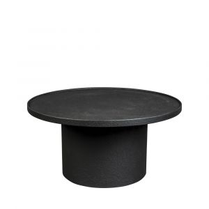 Dutchbone WINSTON - Table basse ronde en métal ø70cm - Noir