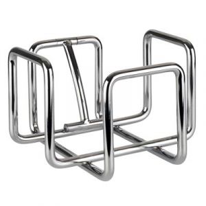 APS Porte-serviettes "Hero", acier inoxydable Porte-serviettes, pour environ 65 serviettes de cocktail, poids inclus, 14,5 x 14,5 cm, 10 cm de hauteur