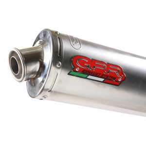 Image de Gpr Exhaust Systems Double Boulon Sur Le Silencieux Zrx Tondo/round Inox 1200/r/s 02-08 Homologué One Size Silver / Silver