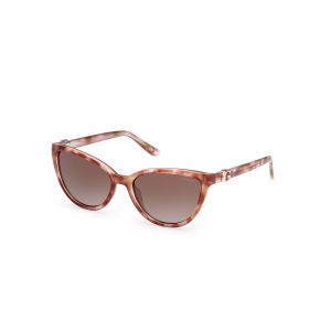 Guess Femme GU00189 47F Lunettes de soleil Injecté Marron Marron Cat Eye Normale
