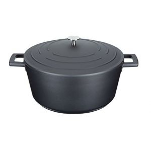 Kitchen craft Kitchencraft Masterclass en Fonte d'aluminium Induction antiadhésive Cocotte, 5 l (1 Gal) - Noir