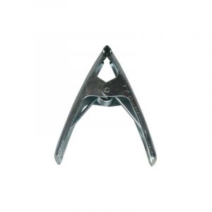 Pince &agrave; ressort en m&eacute;tal Poign&eacute;es m&eacute;tal 15,5 cm Argent