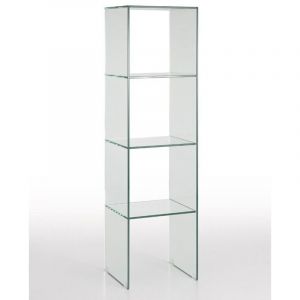 TFT Home Furniture - Biblioth&egrave;que 3 &eacute;tag&egrave;res Bust transparente - 41x38x149 cm