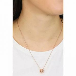 Daniel Wellington Collier &eacute;l&eacute;gant en acier avec pendentif circulaire Elevation DW00400195