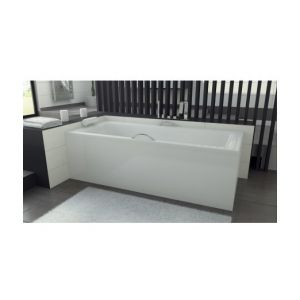 Azura home design Baignoire VENETO avec tablier 140/150 x 70 et 160/170 x 75 - Dimensions: 140 x 70 cm