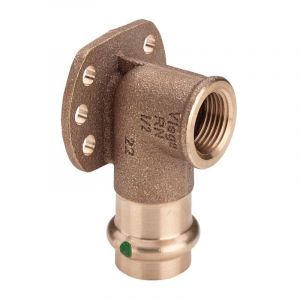 Viega Disque mural Sanpress 335229 22 mm x Rp 2000 /2, bronze &agrave; canon ou bronze au silicium, SC-Contur