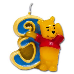 Procos Bougie Winnie l'ourson : Chiffre 3