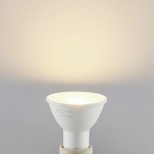 Elc Réflecteur LED GU10 5 W lot de 10 2 700 K 120°