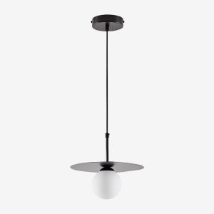 Plafonnier Boule En Verre Jorien Noir