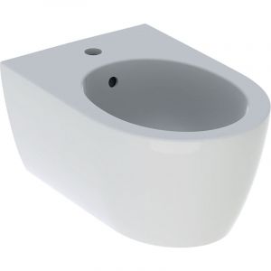 Geberit ICon, bidet mural, avec trop-plein, forme fermée, blanc, 501898, Coloris: blanc/KeraTect - 501.898.00.8