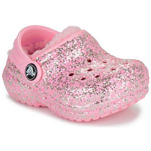 Crocs Sabots enfant Classic Lined Glitter Clog T Rose - Taille 24 / 25,19 / 20,23 / 24,25 / 26,27 / 28,22 / 23,20 / 21